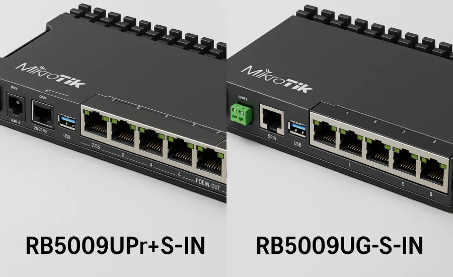 В чем разница между RB5009UPr+S+IN и MikroTik RB5009UG+S+IN